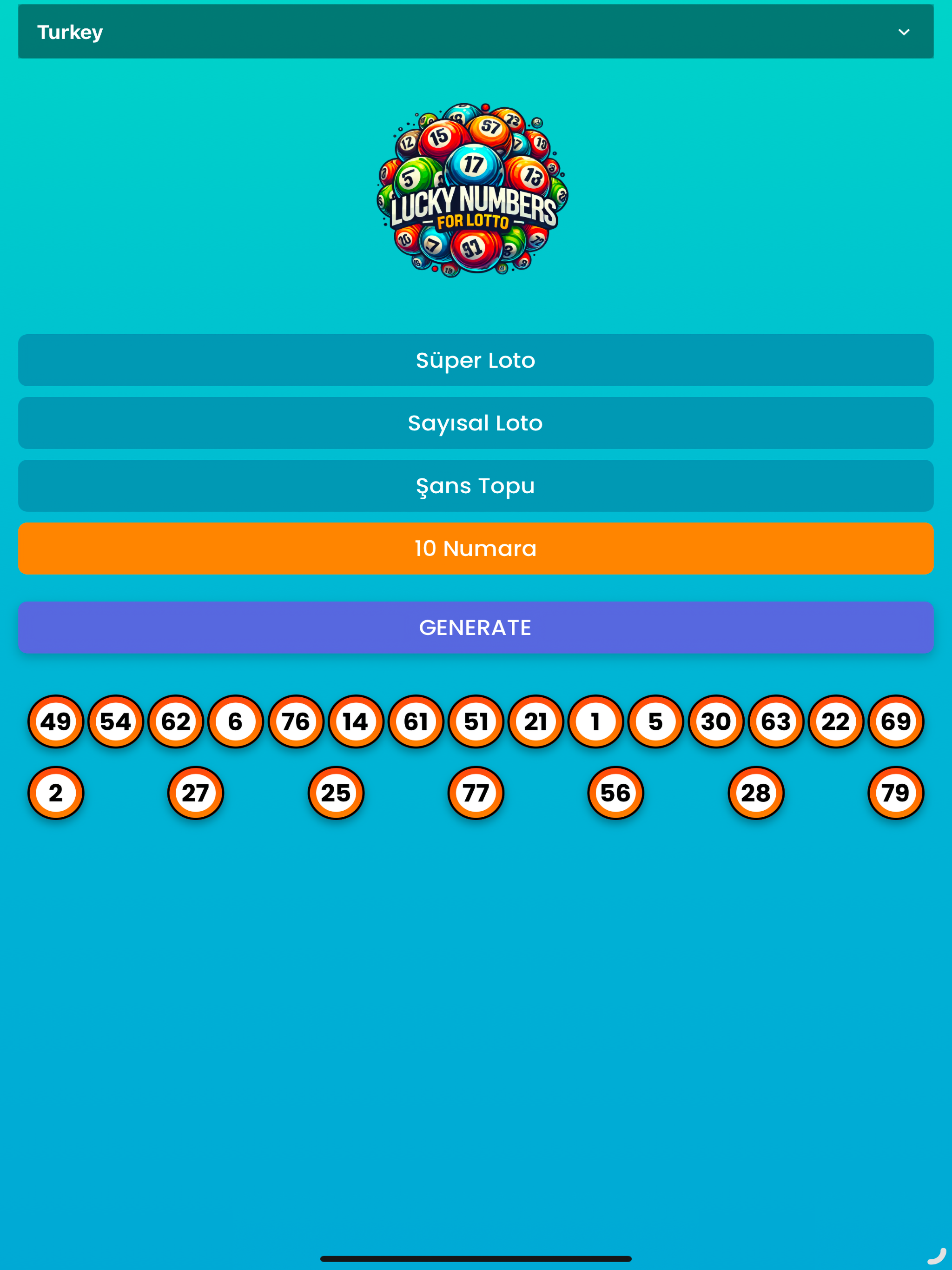 Lucky Numbers for Lotto screenshot 7