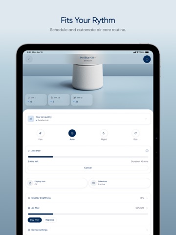 Blueair iPad screenshot 3