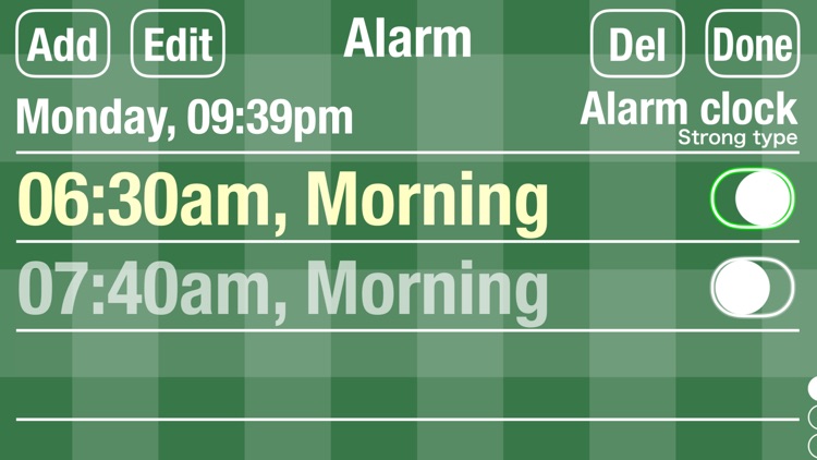 Alarm clock 2024 Strong type