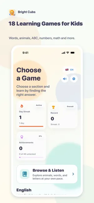 Bright Cubs: Learning Games screenshot 1