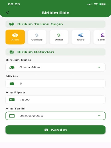 Birikim Takip iPad screenshot