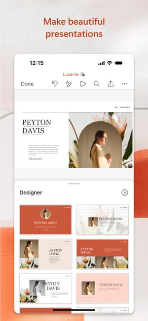 Microsoft PowerPoint iPhone screenshot 3