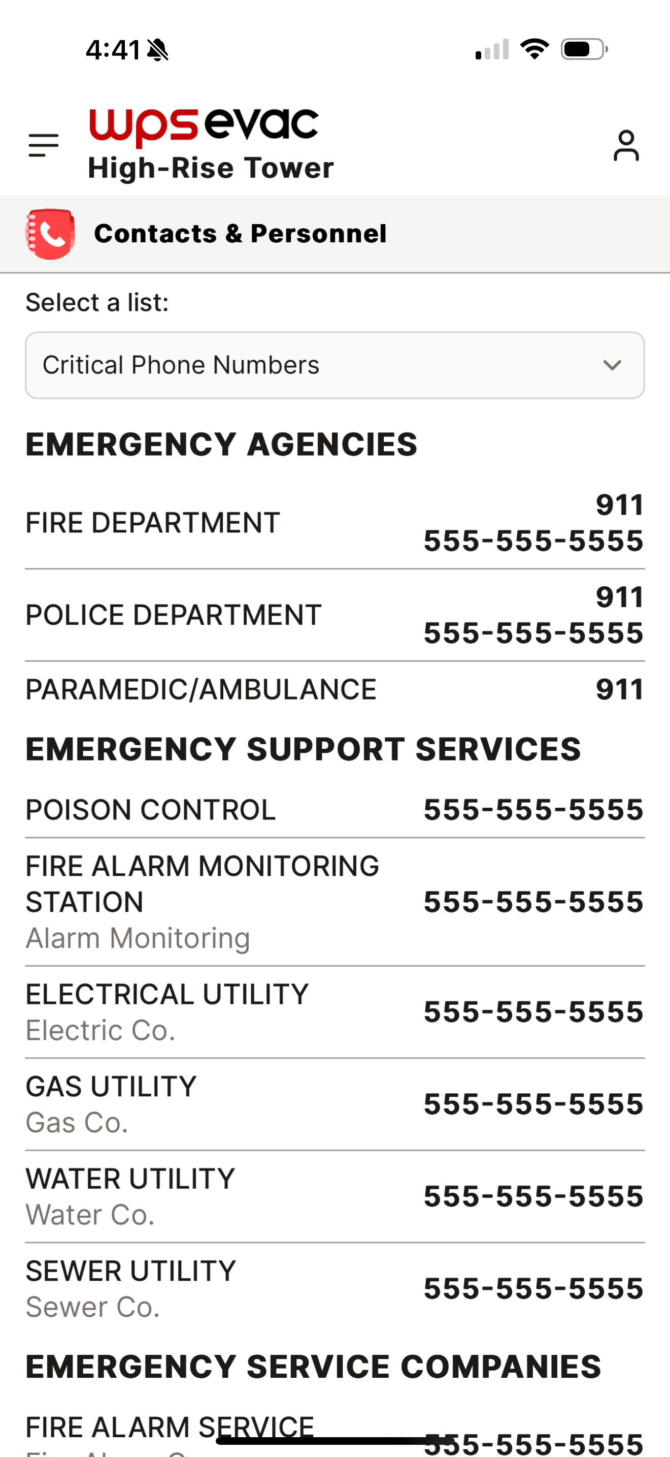 WPS Evac