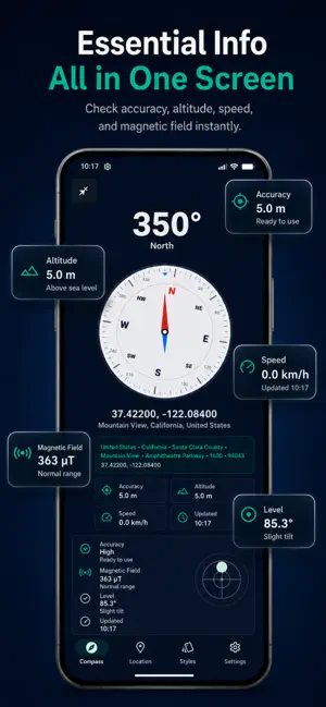 Compass: GPS & Map screenshot 4