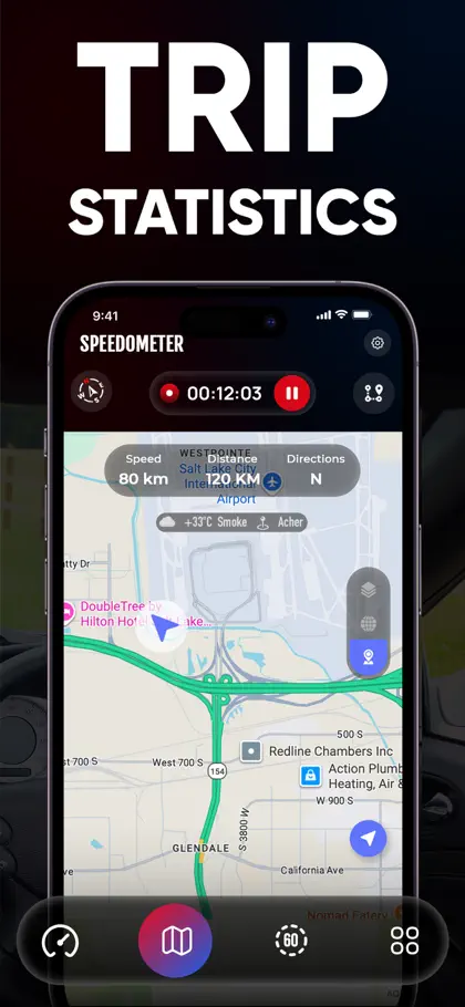 Capture d'écran 3 sur 5 de GPS Speedometer- Speed Tracker