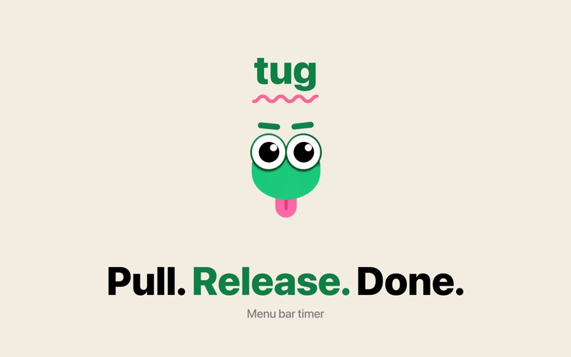 Tug · Menu Bar Timer screenshot