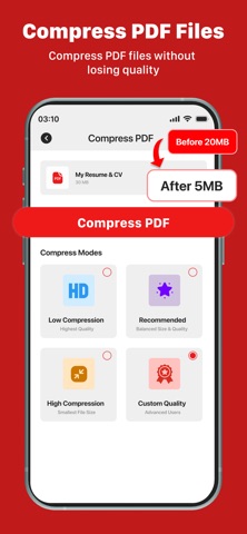 Merge Pdf-Split, Combine Files iPhone screenshot