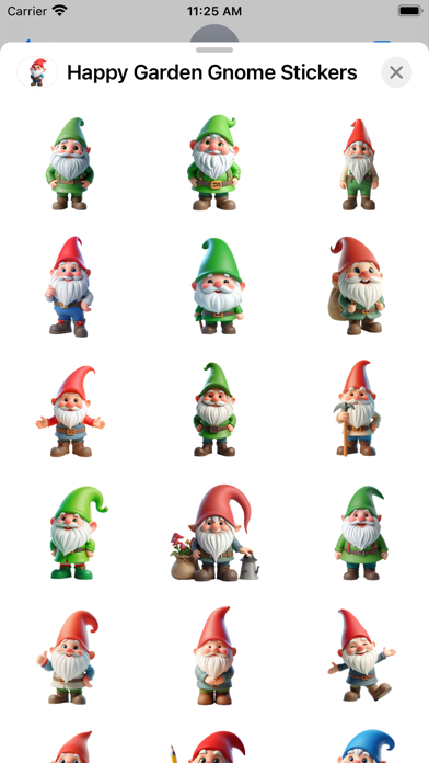 Screenshot 2 of Happy Garden Gnome Stickers App