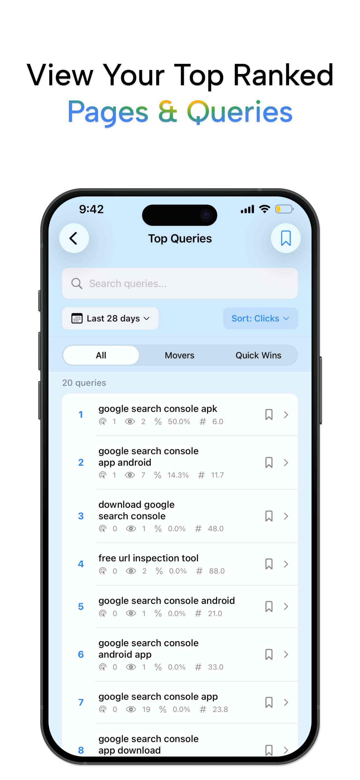 Search Console SEO Tracker screenshot 3