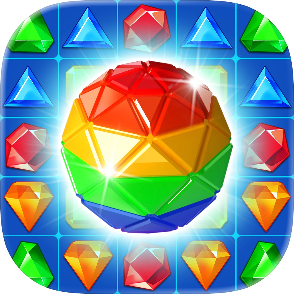 Apple App Store cover for Jewel Crush®- Match 3 Games