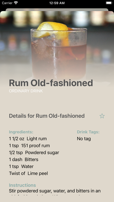 Cabinet Cocktails Screenshot