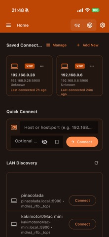 QuickRemote - Desktop Manager iPhone screenshot