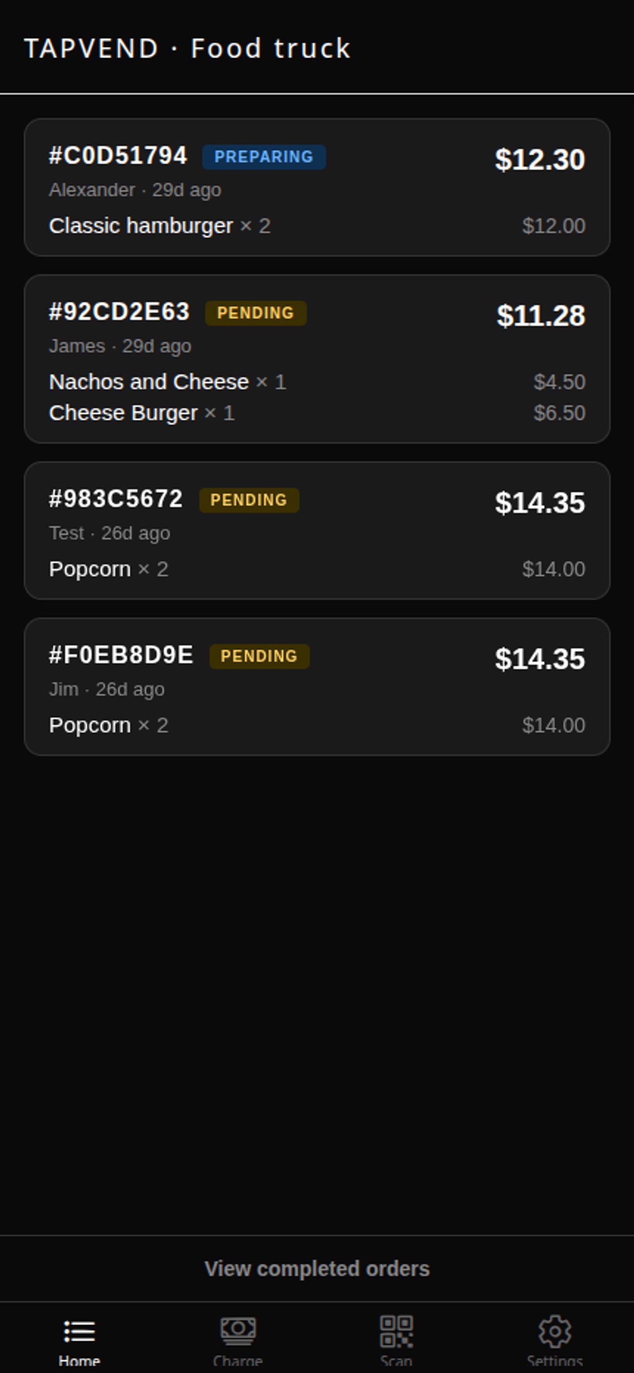 Screenshot 2 of TapVend Vendor