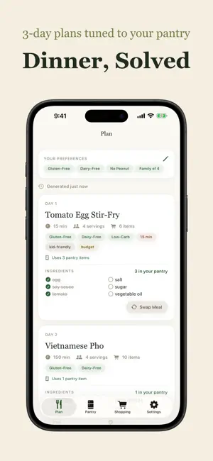 Diety Dinner Planner screenshot 1