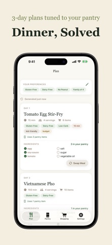 Diety Dinner Planner Screenshot 1 of 6