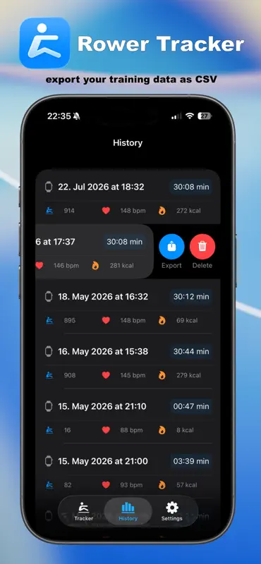 Rower Tracker screenshot 8 of 10