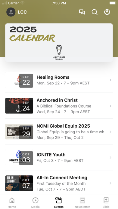 Lighthouse Church Crows Nest app screenshot 3