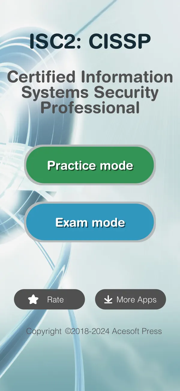 Screenshot #1 pour CISSP Certification Prep 2025