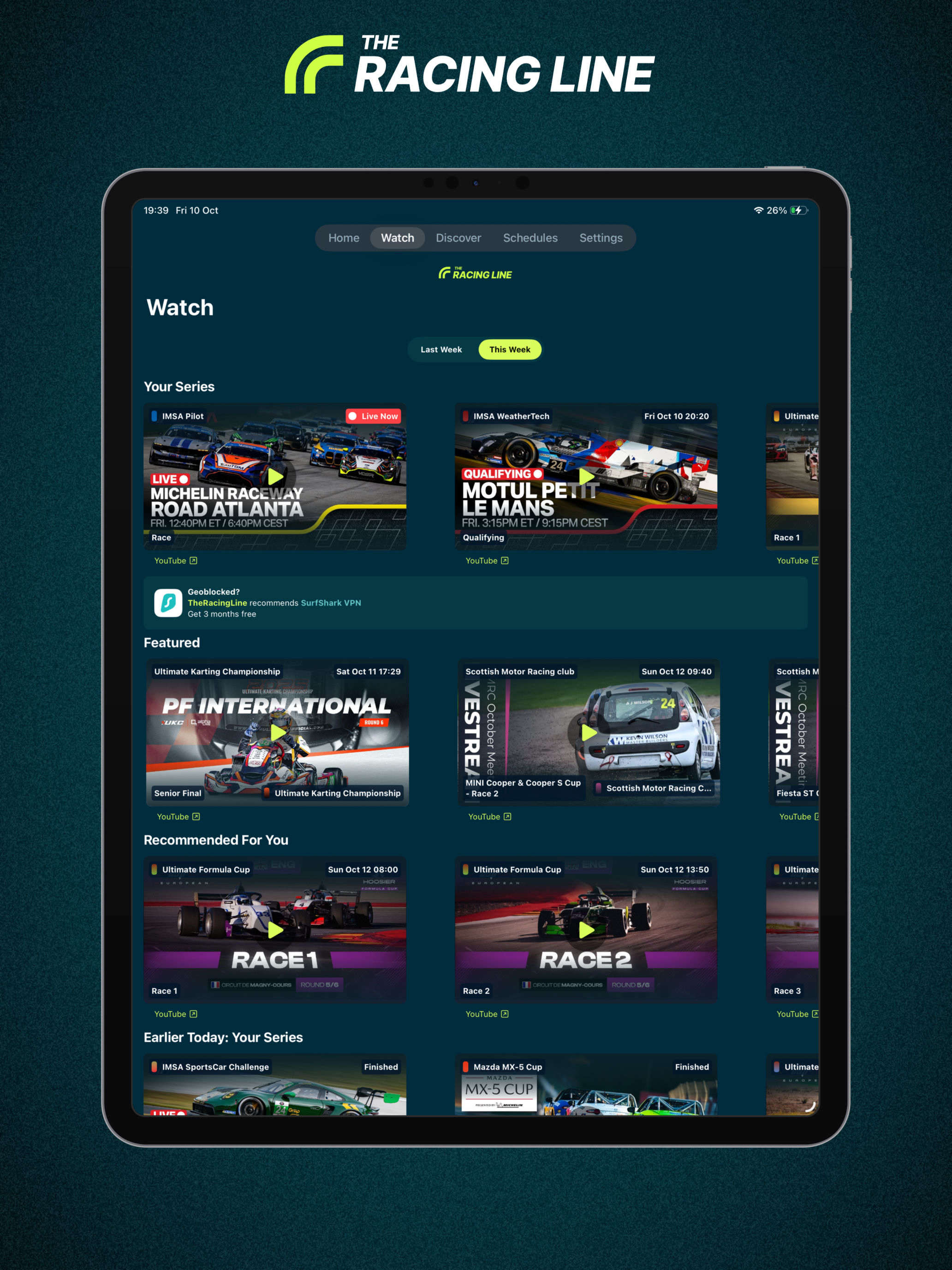 TheRacingLine: Racing Live TV screenshot 9