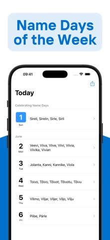 Estonian Name Days Screenshot 1 of 4
