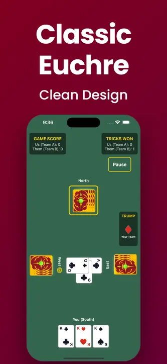 Just Euchre screenshot 1