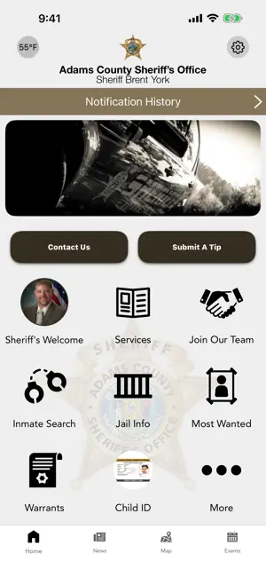 Adams County Sheriff WI screenshot 1