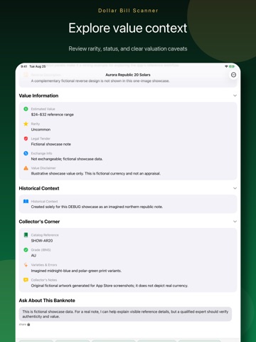 Dollar Bill Scanner - Money iPad screenshot