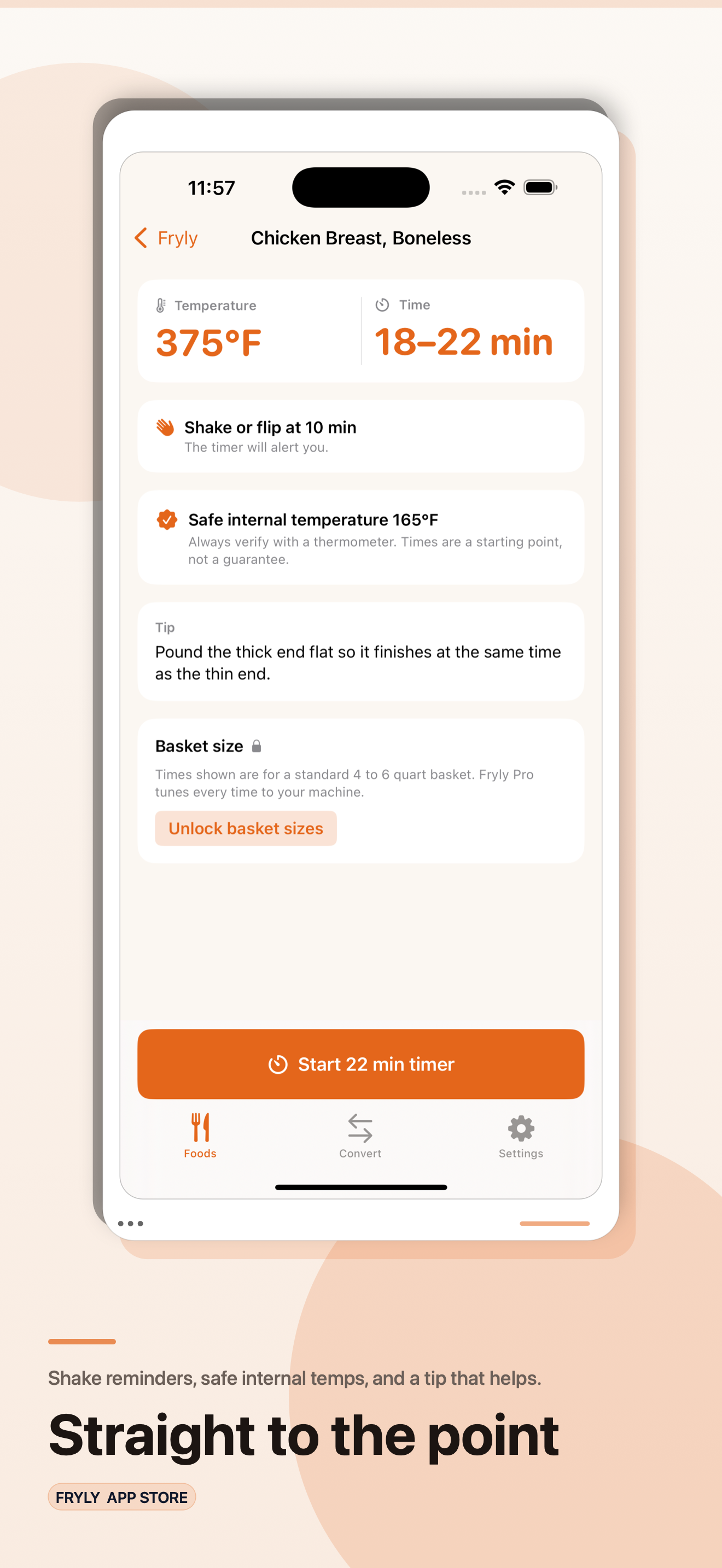Fryly: Air Fryer Cook Times screenshot 3