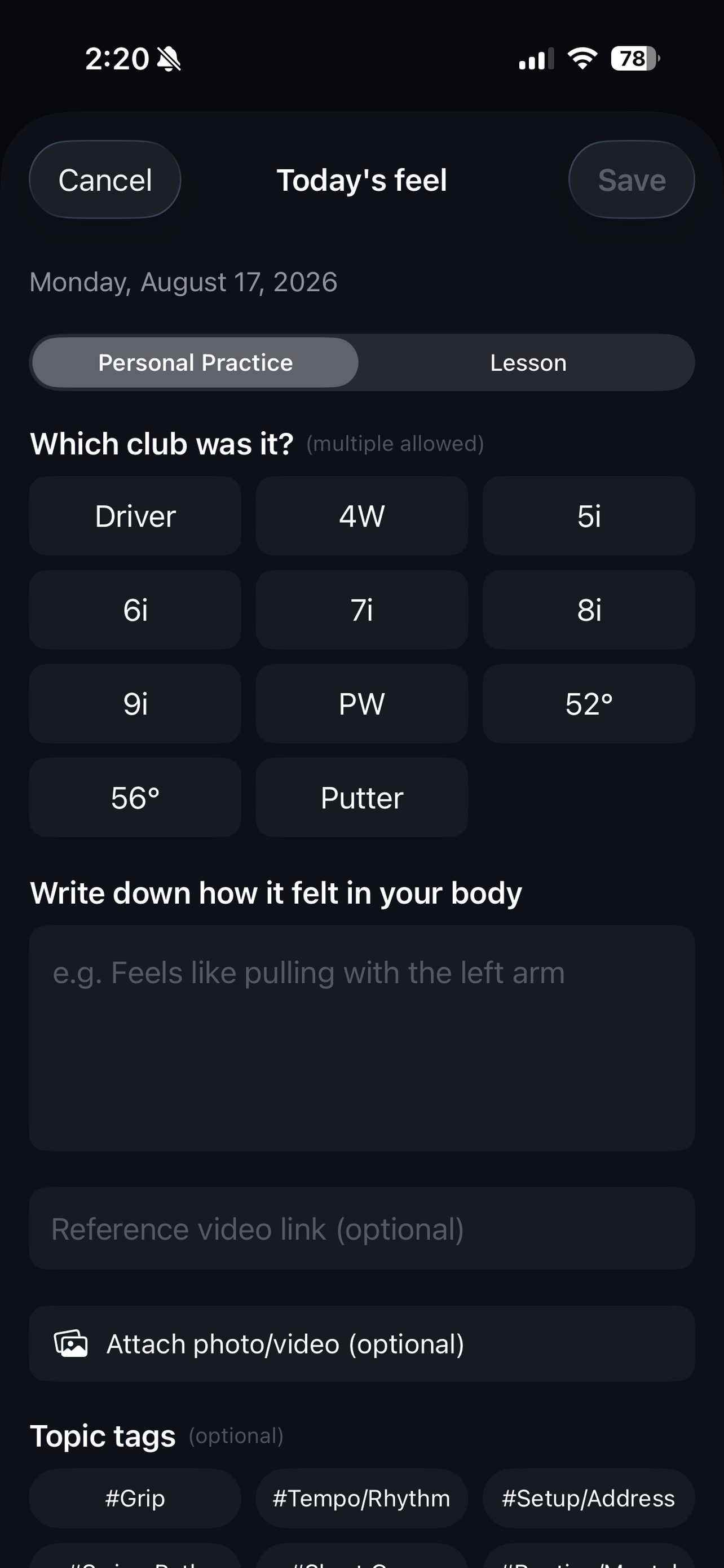 Golfeels screenshot 2