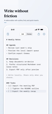 MDQuill Markdown Editor Screenshot 2 of 5