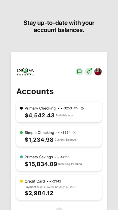 INOVA Federal Mobile iPhone screenshot 2 - Finance app