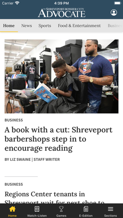 Shreveport-Bossier Advocate Screenshot