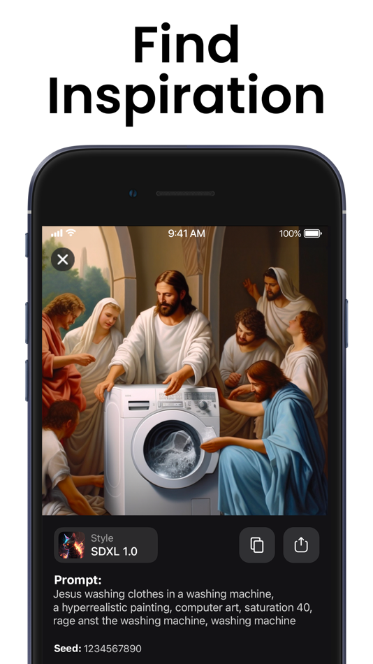 #5. AI Photo Generator: ARTA (iOS) Göre: AIBY
