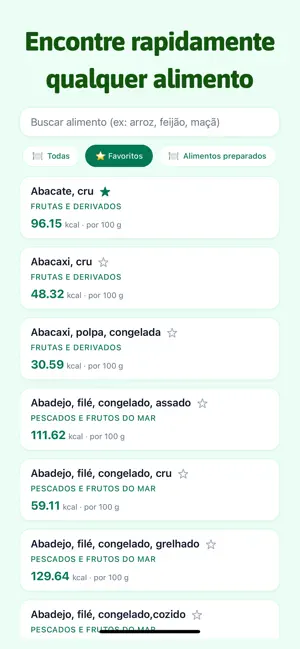 Tabela Nutricional screenshot 1