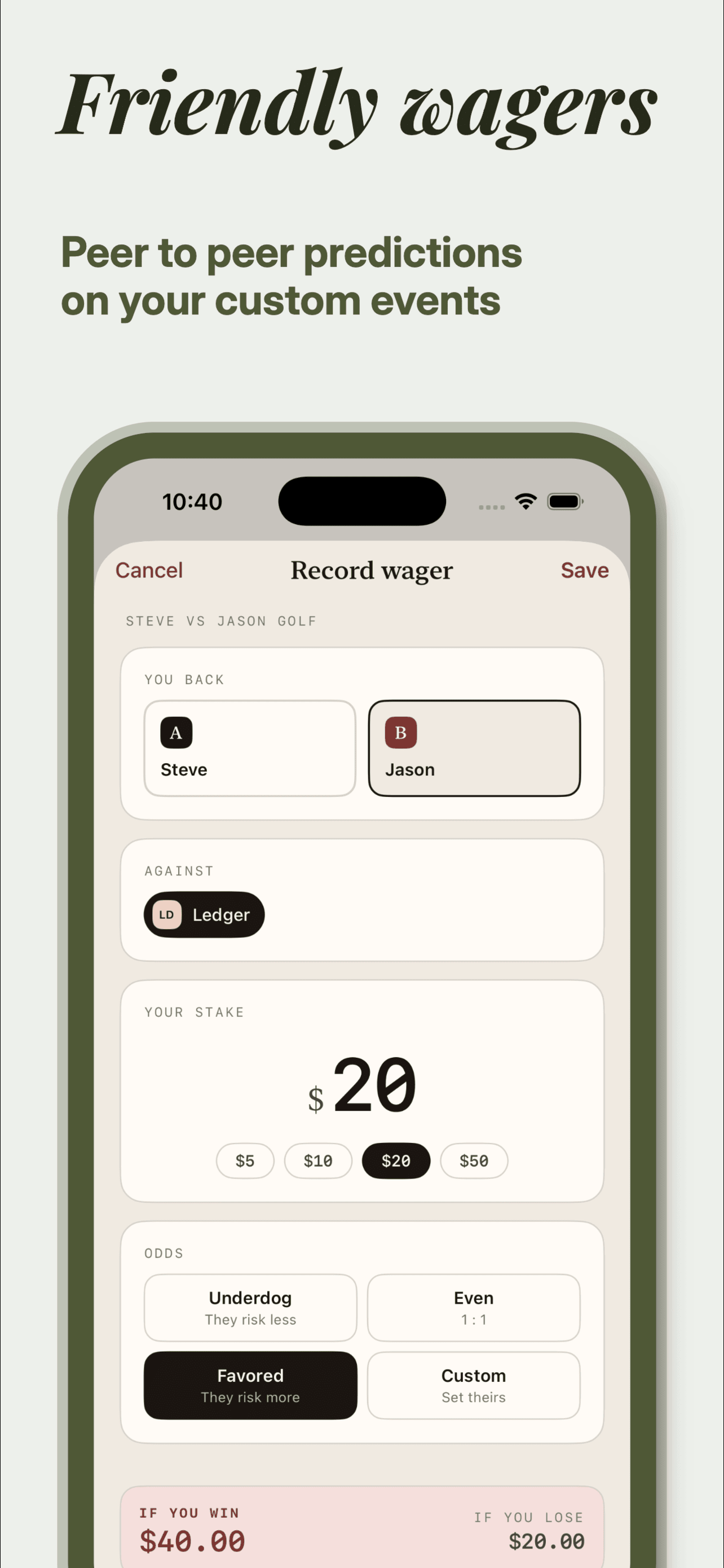 The Ledger: Friend IOUs