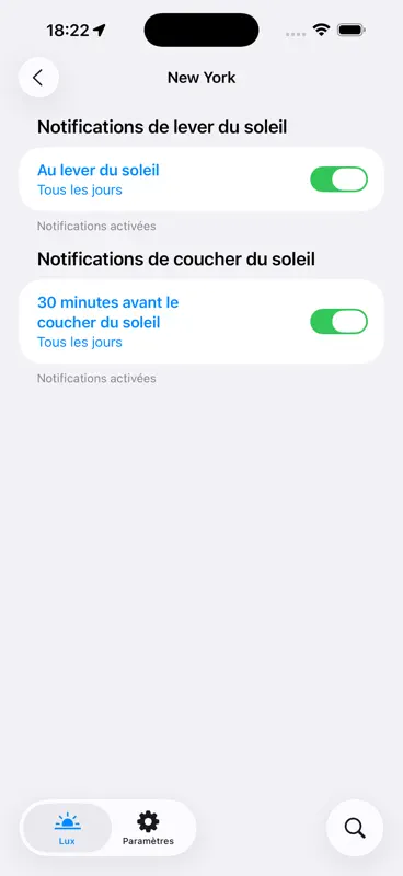 Lux Lever et coucher de soleil screenshot 3 of 6