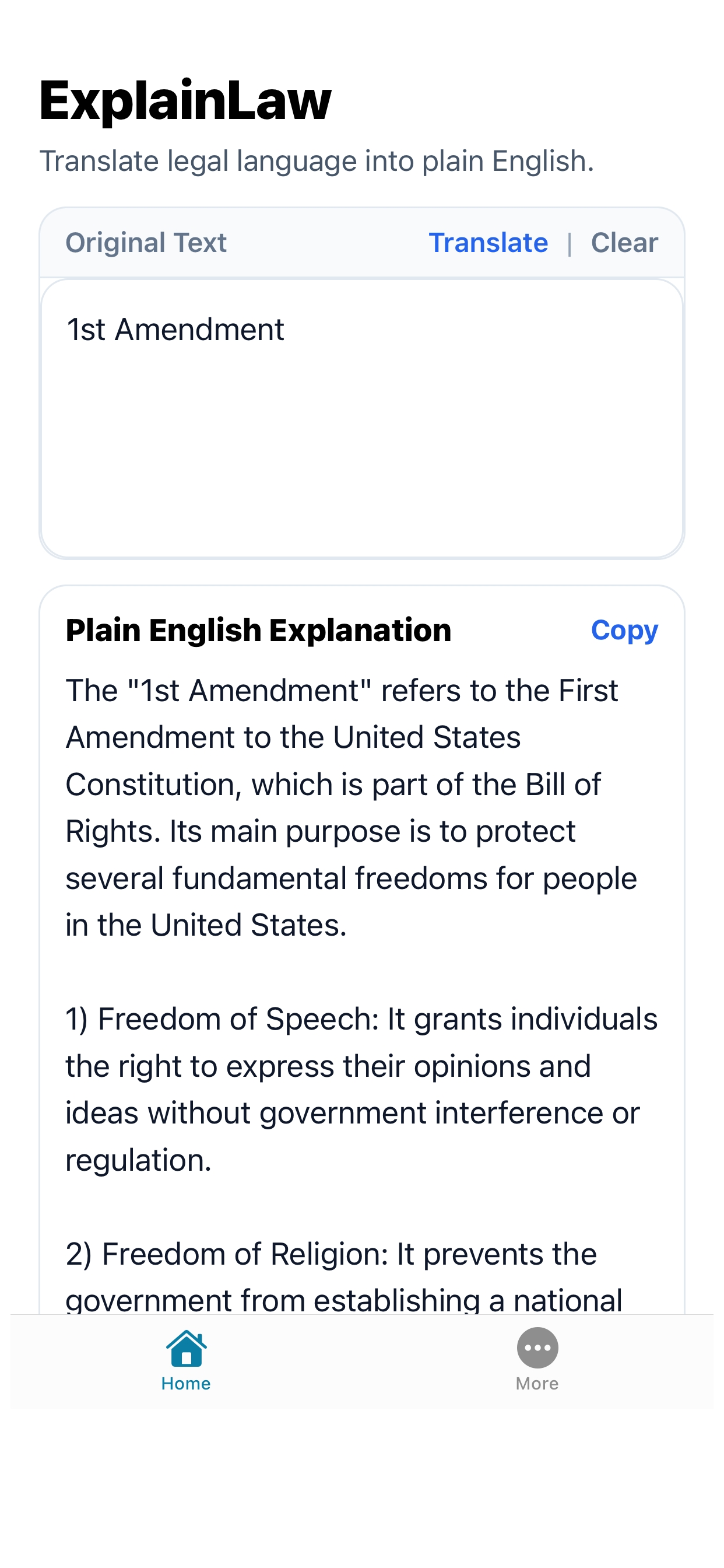 ExplainLaw screenshot 3