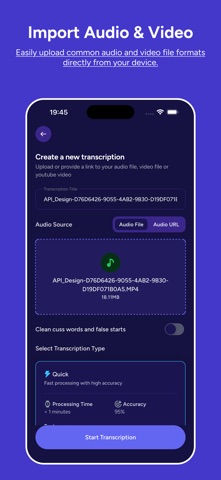 Transcribr Mobile screenshot