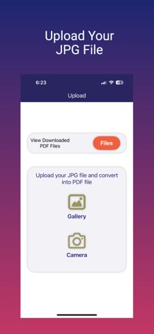 JPG To PDF App screenshot