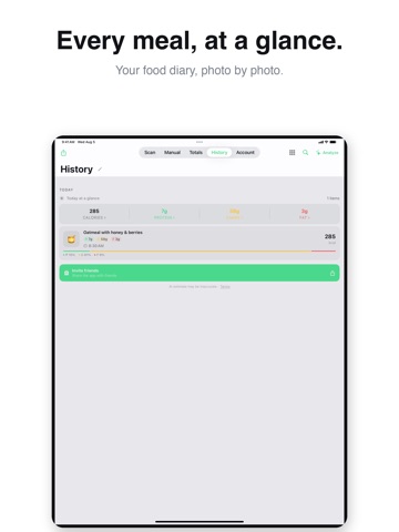 Free Food AI: Calorie Counter iPad screenshot