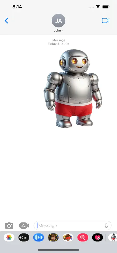 Robot Underpants Stickers screenshot 2