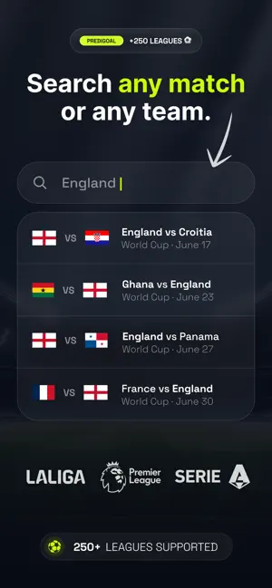 Predigoal: World Cup AI Tips iPhone screenshot 1