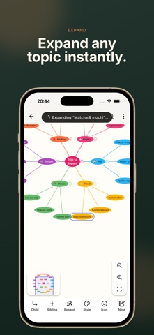 Mind Map: Smart Mind iPhone screenshot