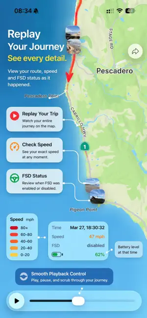 Trip & Trail for Tesla screenshot 2