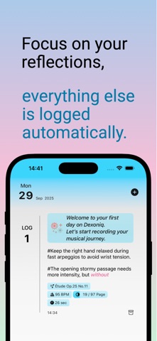 Dexoniq: music practice diary Screenshot 5 of 7