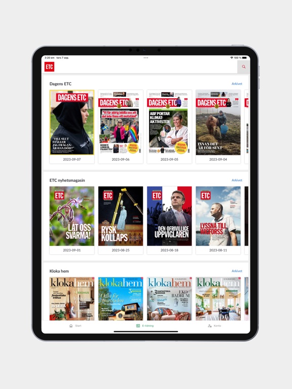 Screenshot #5 pour ETC tidningarna