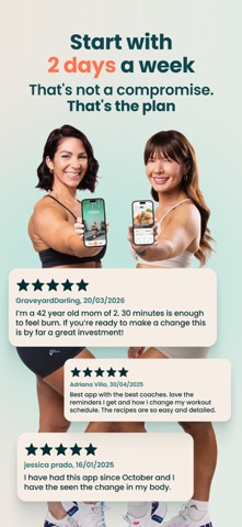 Raize: fitness & workout plans iPhone screenshot