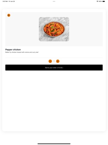 BKC – Biryani Kebab Chai iPad screenshot