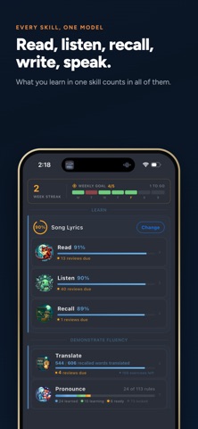 FlashFluency: Korean iPhone screenshot