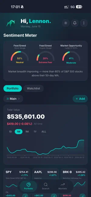 Moonstock - Pro Stock Tracker screenshot 1